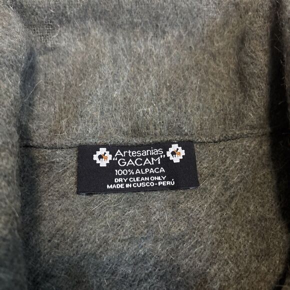 Artesanias "Gacam" Pullover Alpaca Sweater Made Cuzco Peru - Brand New - Green - Picture 4 of 8